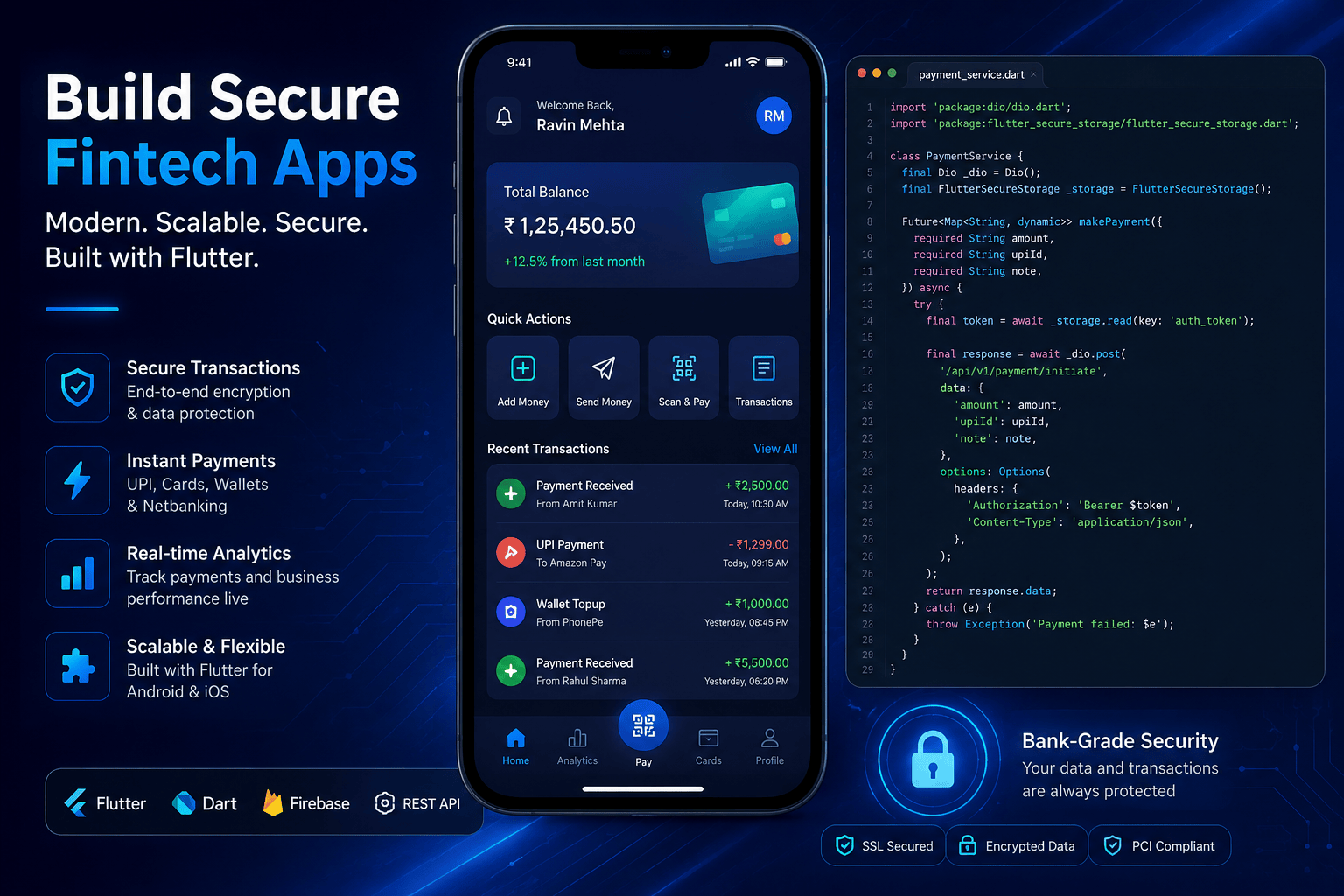 Building Next-Gen Fintech Apps: Why Custom Flutter Code Beats Readymade Scripts in 2026